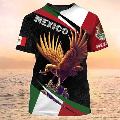 Mexico Eagle T Shirt Mexican Flag Tee Shirt For Men Women TO2630