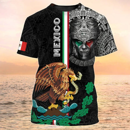 Aztec Shirt 3D All Over Print Mexico Tee Shirt Aztec Pattern, Gift For Aztec Lover TO2627