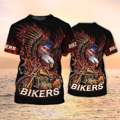 Bikers Tshirt American Eagle Motocycle Gifts For Men TO2540