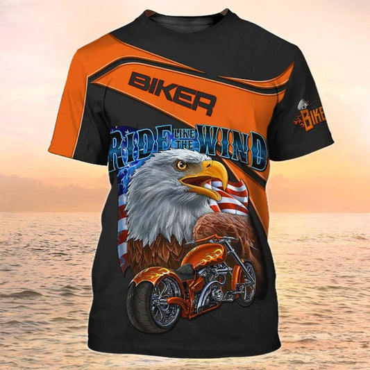 Motocycle Shirt Ride Like The Wind Gifts For Biker, Biker Tshirt Men Women TO2538