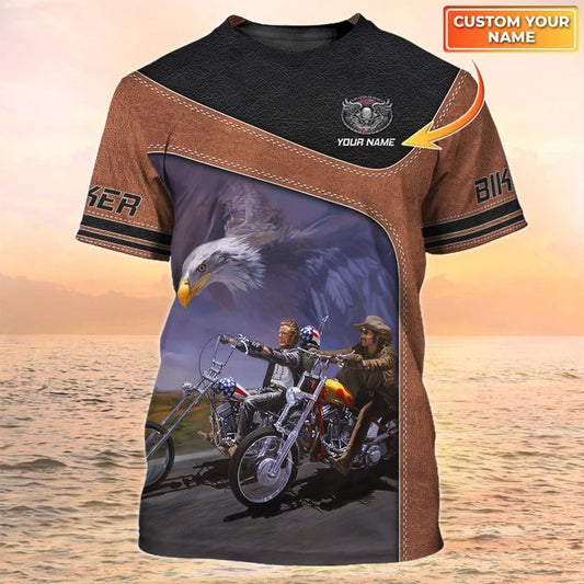 Biker Shirt Motocycle Custom T Shirt, 3D All Over Print Tshirt For Biker, Biker Gift TO2537