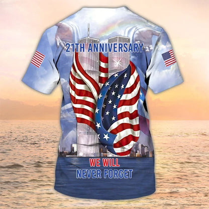 We Will Never Forget Sep 11 American Tshirt, Firefighter Tshirt, Fire Dept T shirts, Patriot Shirt TO2236
