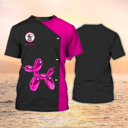 Party Planner Class Uniform Shirt, Custom Tshirt For Event Planner Uniform Black Pink TO2220