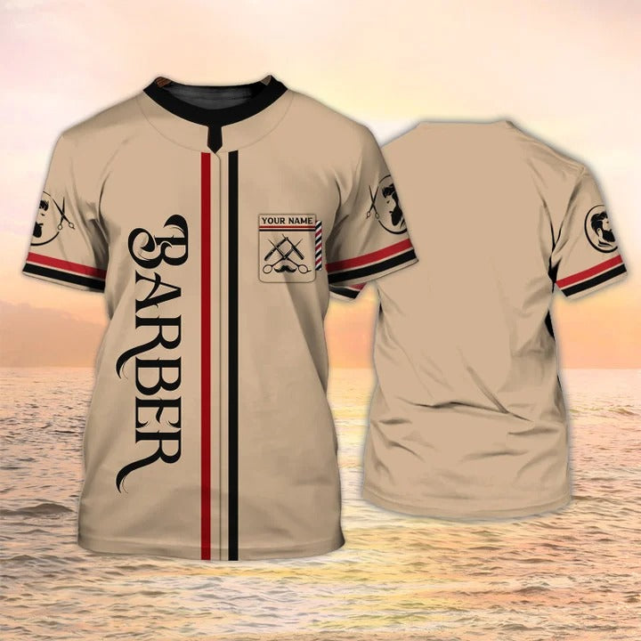 Barbershop Tshirt Custom Barber Shirt 3D Full Print, Gift For Barber Men Women TO2043