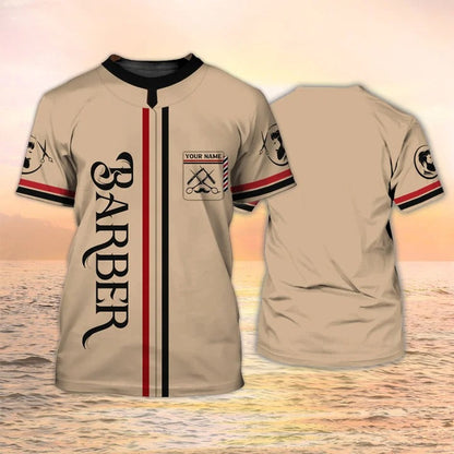 Barbershop Tshirt Custom Barber Shirt 3D Full Print, Gift For Barber Men Women TO2043