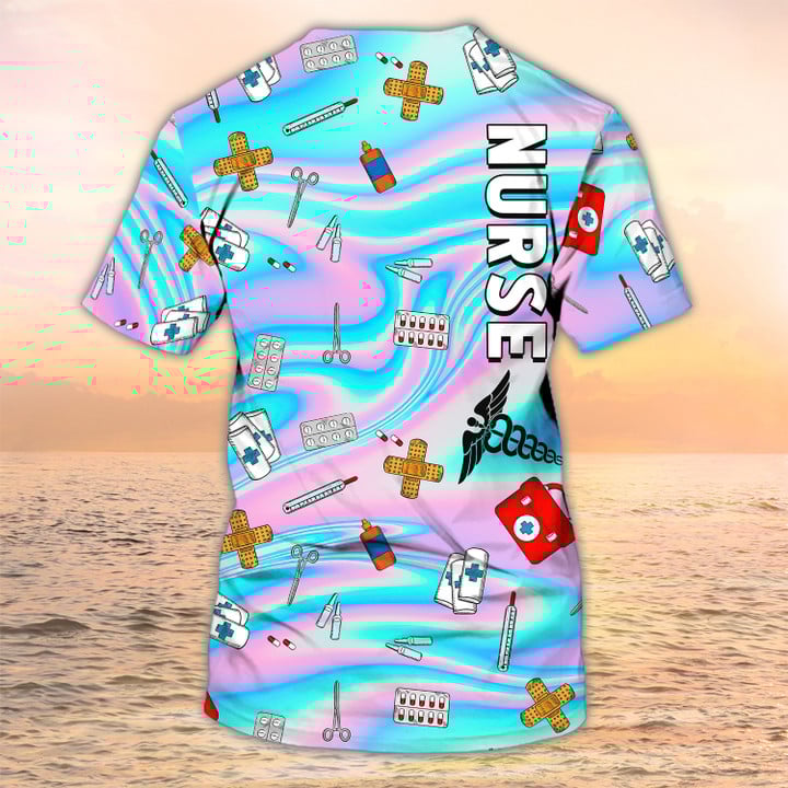 Nurse Doctor Tshirt, Nursing Custom Shirts, Nurse Life, Tie Dye Nurse Personalized Name TO3175