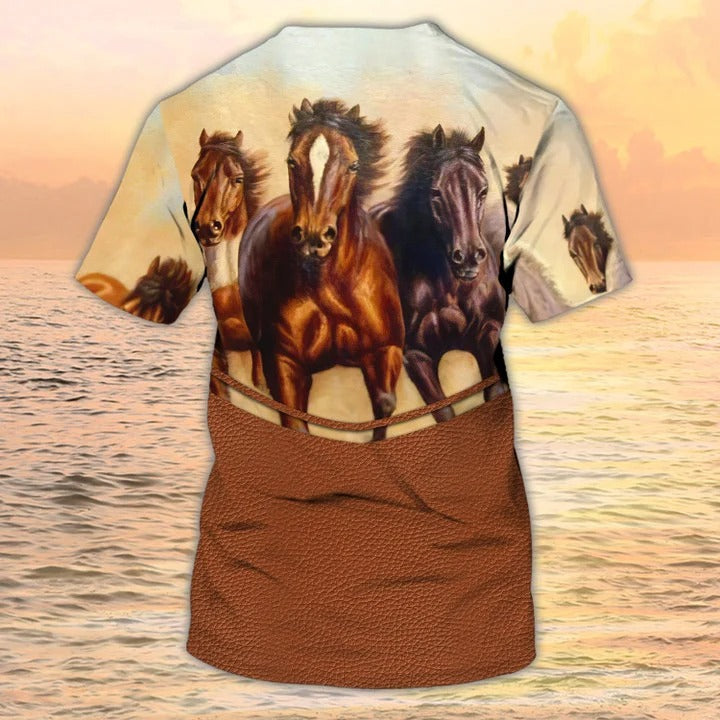 Funny Horse Shirts, Horse Tshirt, Funny Horse Shirts 3D All Over Print TO2287
