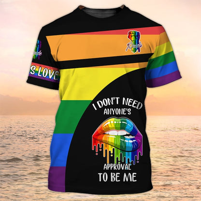 3D All Over Print Flag American LGBT Pride, Rainbow LGBT, Lgbt Shirt, Pride Tee Shirt LO0959