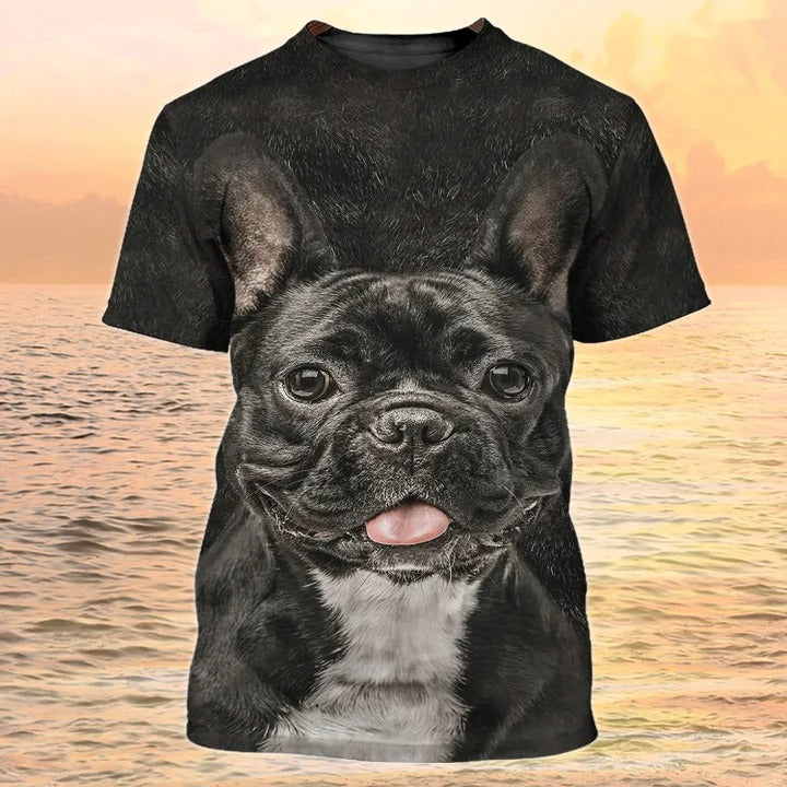 3D Print French Bulldog T Shirt, Bulldog Shirt Men Women, Love Dog Shirt TO2361