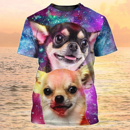 3D All Over Printed Chihuahua T Shirt, Dog Printed On Shirt Men Women, Gift For Dog Lover TO2358