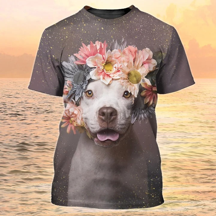 3D All Over Print Pit Bull Tshirt, Pitbull Shirts, Pitbull Tee Shirts TO2379