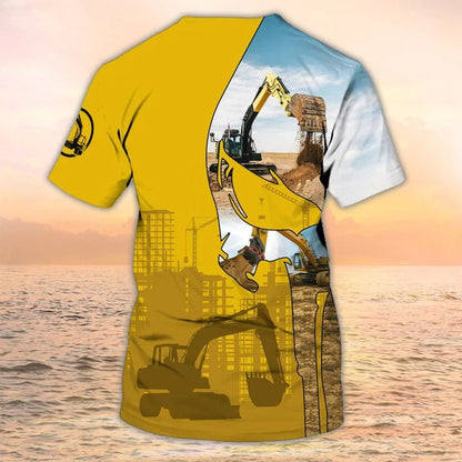 Personalized Name Funny Excavator Operator Shirt For Men, To My Excavator Dad, Gift Ideas For Excavator TO2465