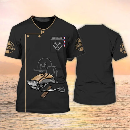 Barber Clothing Barber Tools Shirt Barber Shop Uniform 3D Barber Tee Shirts TO2562