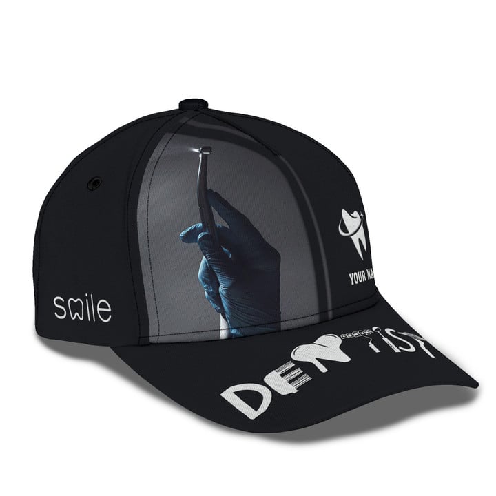 Dental Classic Cap Dentist Personalized Name 3D Baseball Cap CA0223