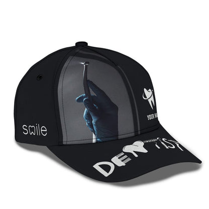 Dental Classic Cap Dentist Personalized Name 3D Baseball Cap CA0223