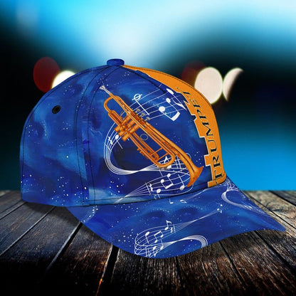 Orange Trumpet Classic Cap Trumpet 3D Baseball Cap CA0233