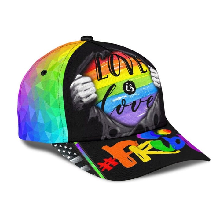 Love Is Love LGBT Pride Cap 3D Hat Classic Cap CA0294