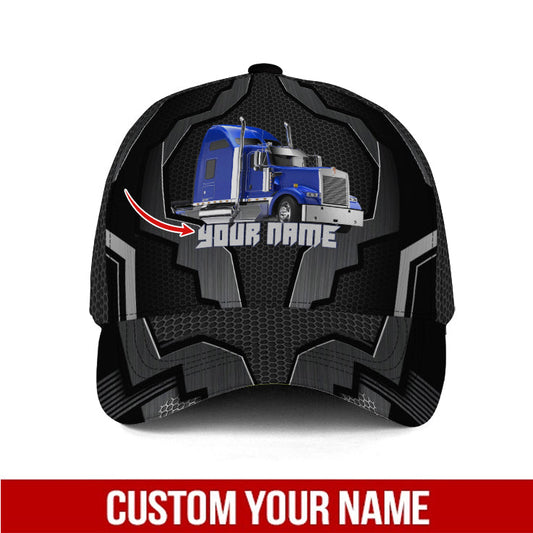 Personalized Name Blue Trucker Classic Cap CA0291