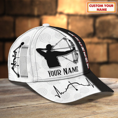 3D Classic Cap Archery Personalized Name Cap 77 Lasfour CA2085