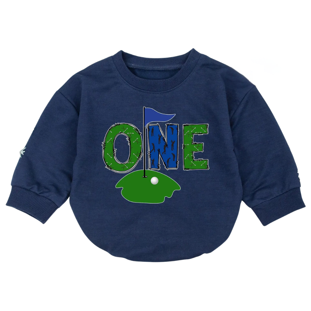 Custom Golf First Birthday Matching Family Sweatshirt, Custom 1st Birthday Golf Shirts For Family ET1568