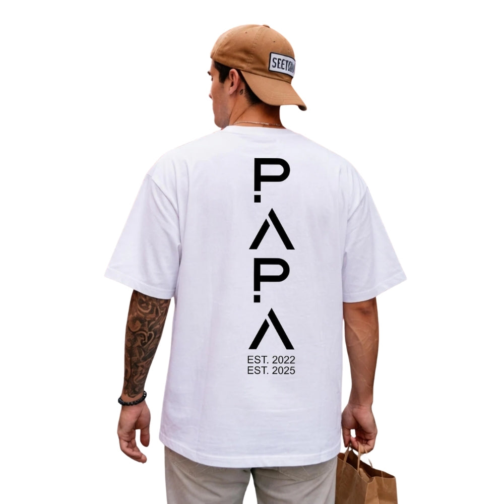 Custom Matching Papa And Mini T Shirts, Custom Father's Day Matching Family Shirts ET0526