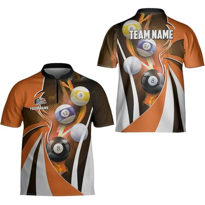 Custom Green White Billiard Team Jersey For Men, Custom Billiard Shirts BIZ0173