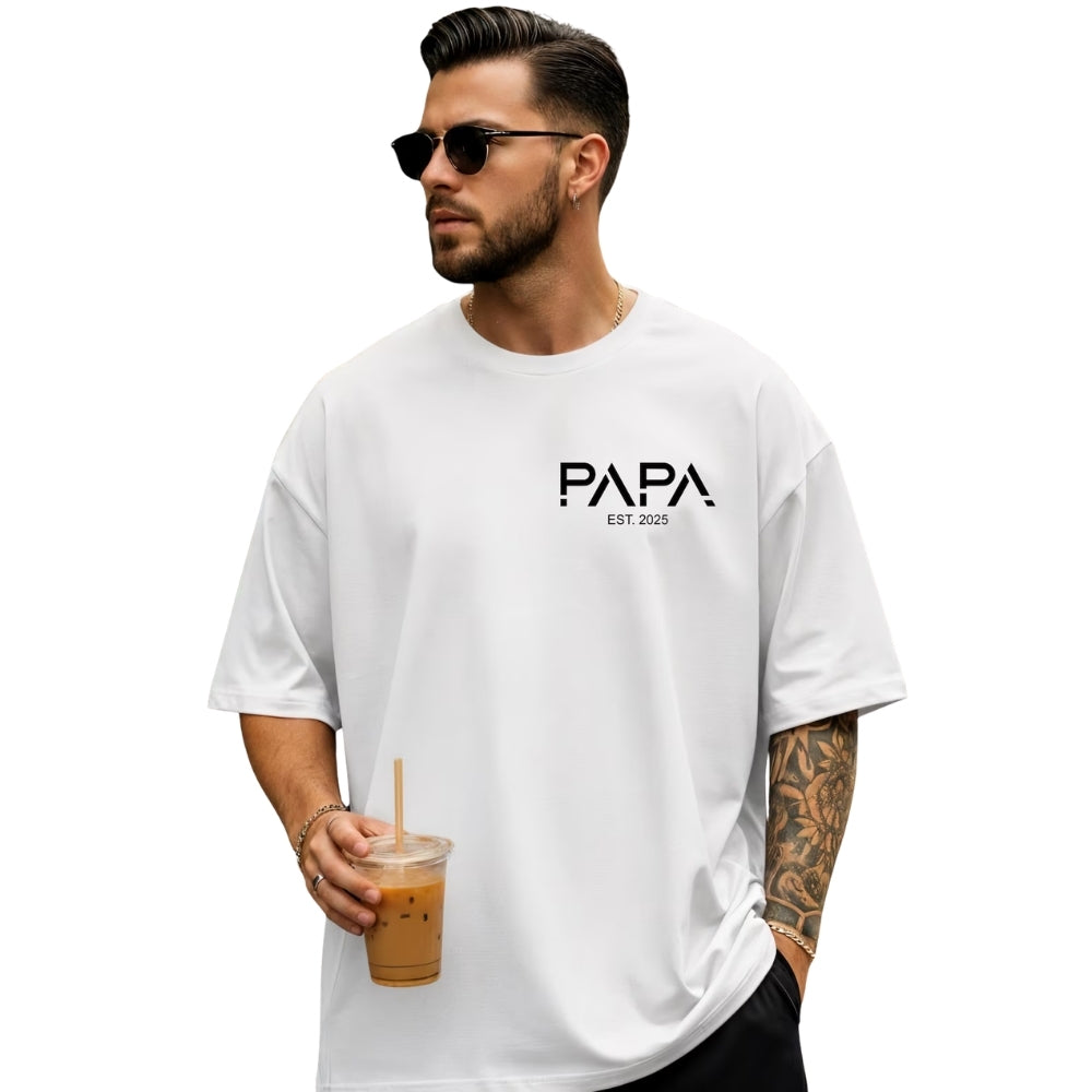 Custom Matching Papa And Mini T Shirts, Custom Father's Day Matching Family Shirts ET0526