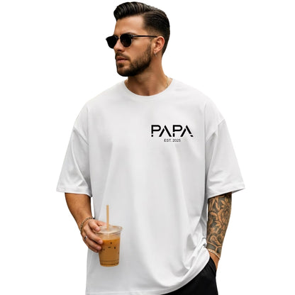 Custom Matching Papa And Mini T Shirts, Custom Father's Day Matching Family Shirts ET0526