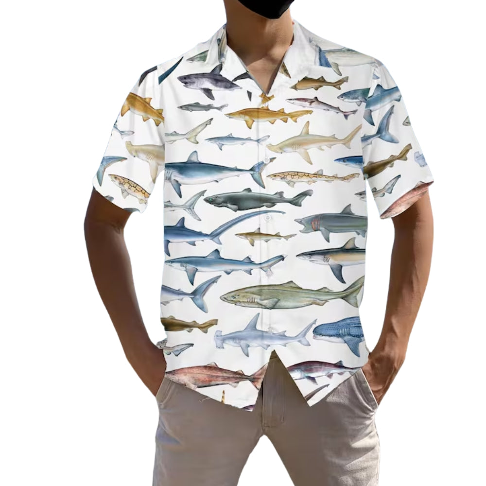 Shark Hawaiian Shirt For Men And Women, Shark Lover Hawaiian Shirts HE0438