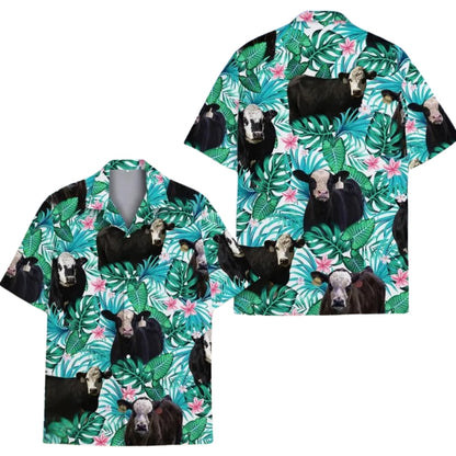 Tropical Hereford Hawaiian Shirt For Men Women, Cow Hawaiian Shirts For Farmer HE0028