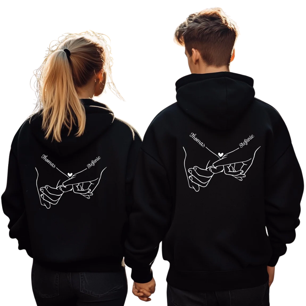 Custom Couple Name Matching Hoodie, Custom His And Her Hoodies Matching ET1362