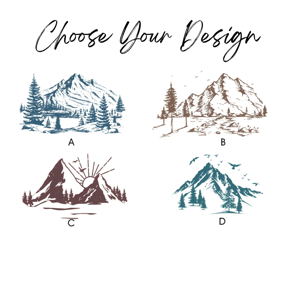 Custom Mountain Destination Wedding Welcome Bag, Custom Tote Bags For Destination Wedding WD0170