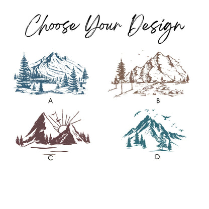 Custom Mountain Destination Wedding Welcome Bag, Custom Tote Bags For Destination Wedding WD0170