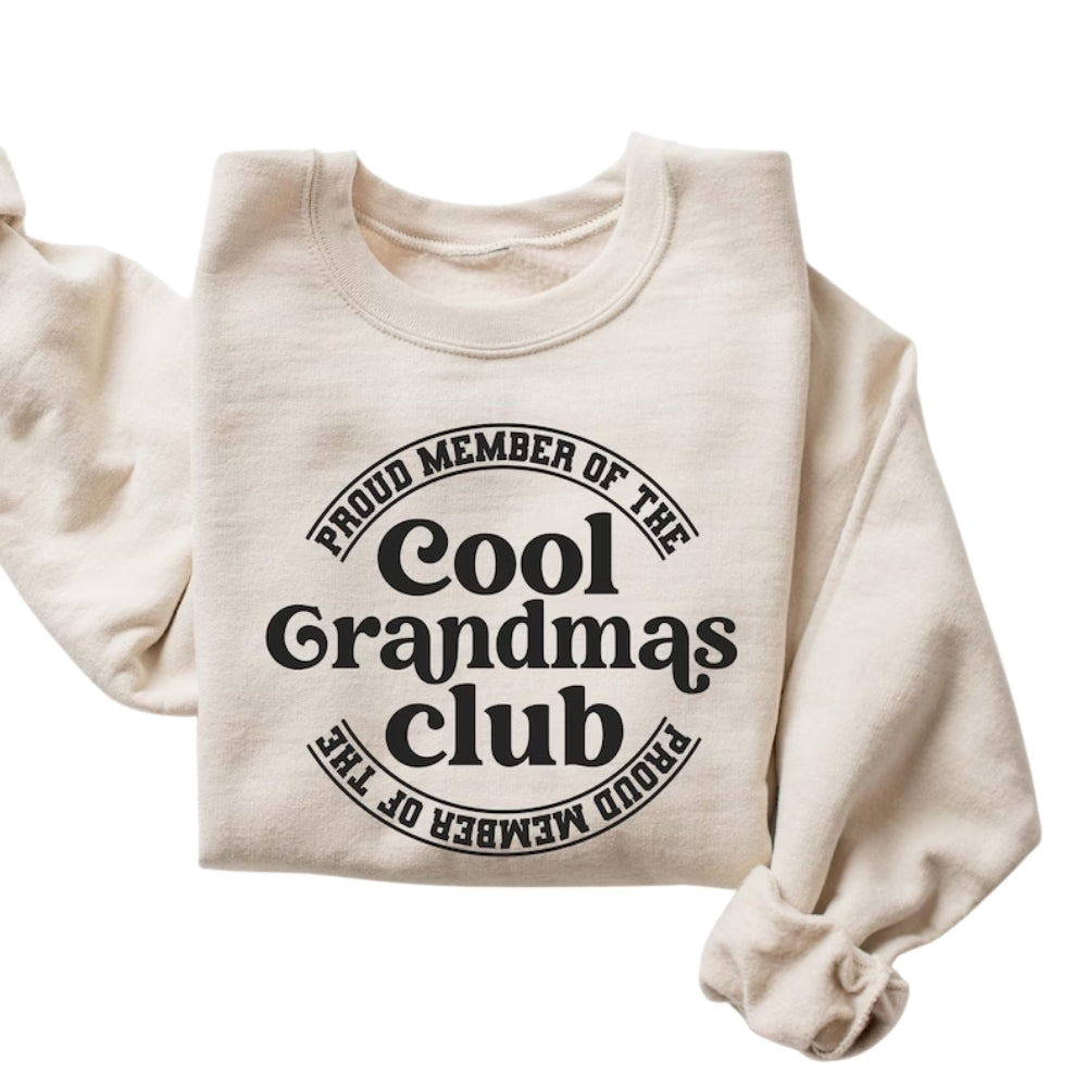 Proud Member Of The Cool Grandmas Club Sweatshirt, Cool Grandma Sweatshirt 2D0239