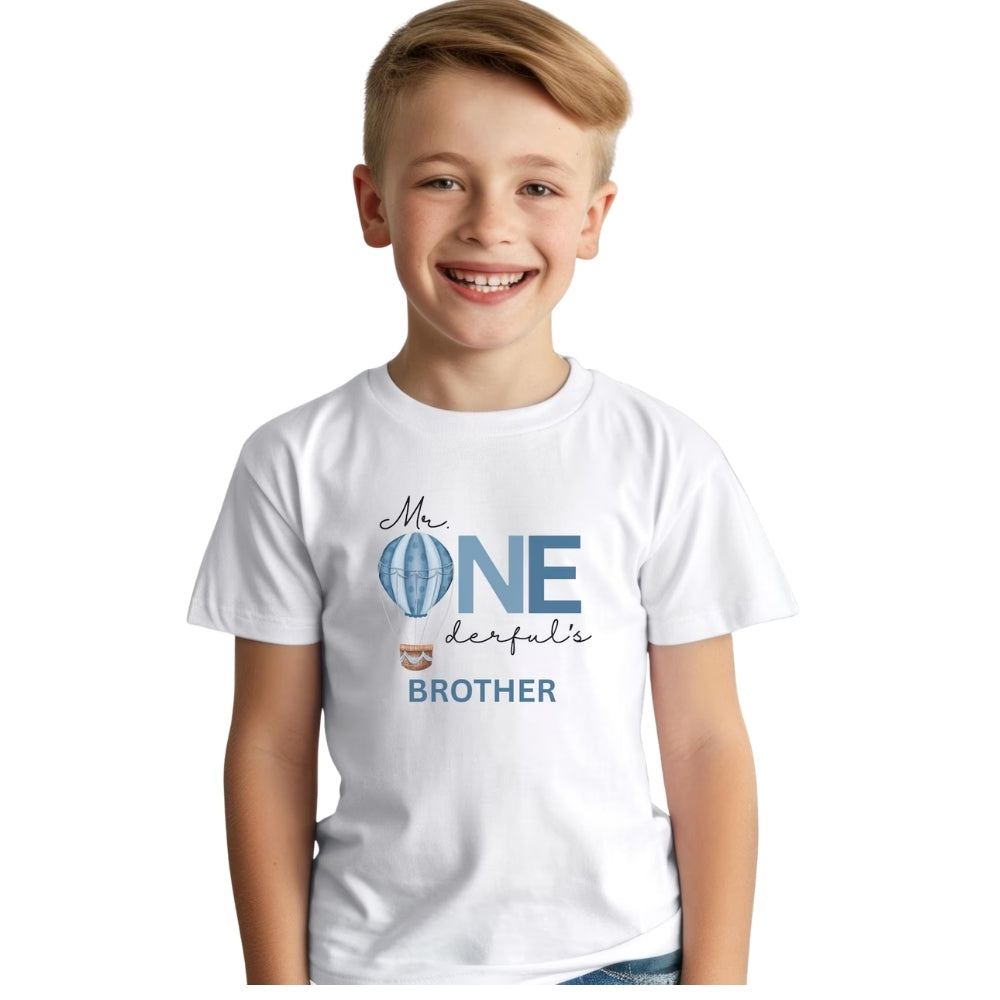 Mr Onederful Custom First Birthday Boy Matching Family T Shirts, Custom 1st Birthday Shirts For Family ET0242