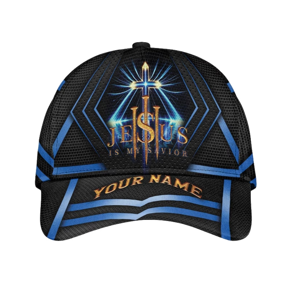 Jesus Is My Savior Custom Jesus 3D Baseball Cap, Custom Chiristian Caps Hats CP0090