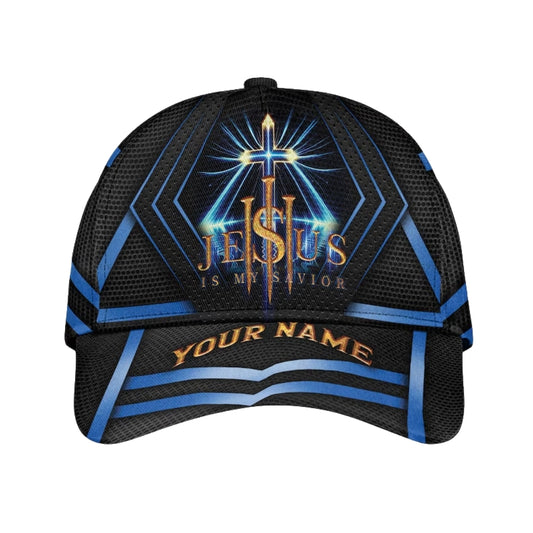 Jesus Is My Savior Custom Jesus 3D Baseball Cap, Custom Chiristian Caps Hats CP0090