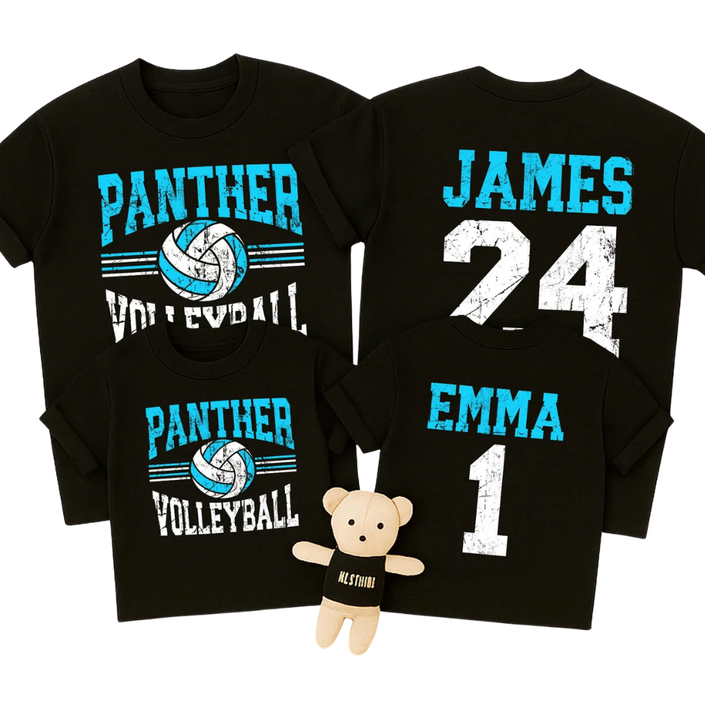Personalized Volleyball Team Family Matching T Shirt, Custom Volleyball Family Shirts ET1523