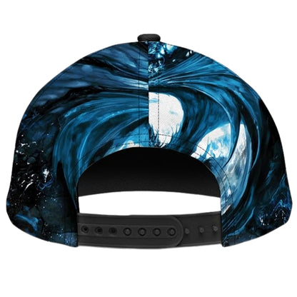 Custom Blue Dragon Baseball 3D Printed Cap, Custom Name Dragon Cap Hat CP0471