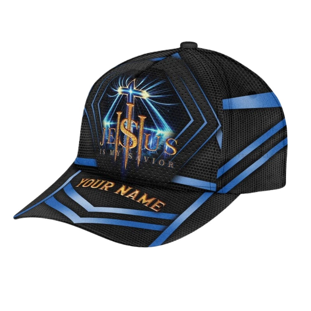 Jesus Is My Savior Custom Jesus 3D Baseball Cap, Custom Chiristian Caps Hats CP0090