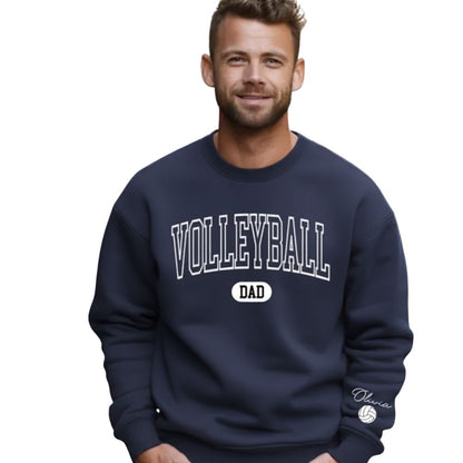 Custom Volleyball Dad Sweatshirt, Custom Volleyball Sweatshirt For Papa Father Day 2D0838
