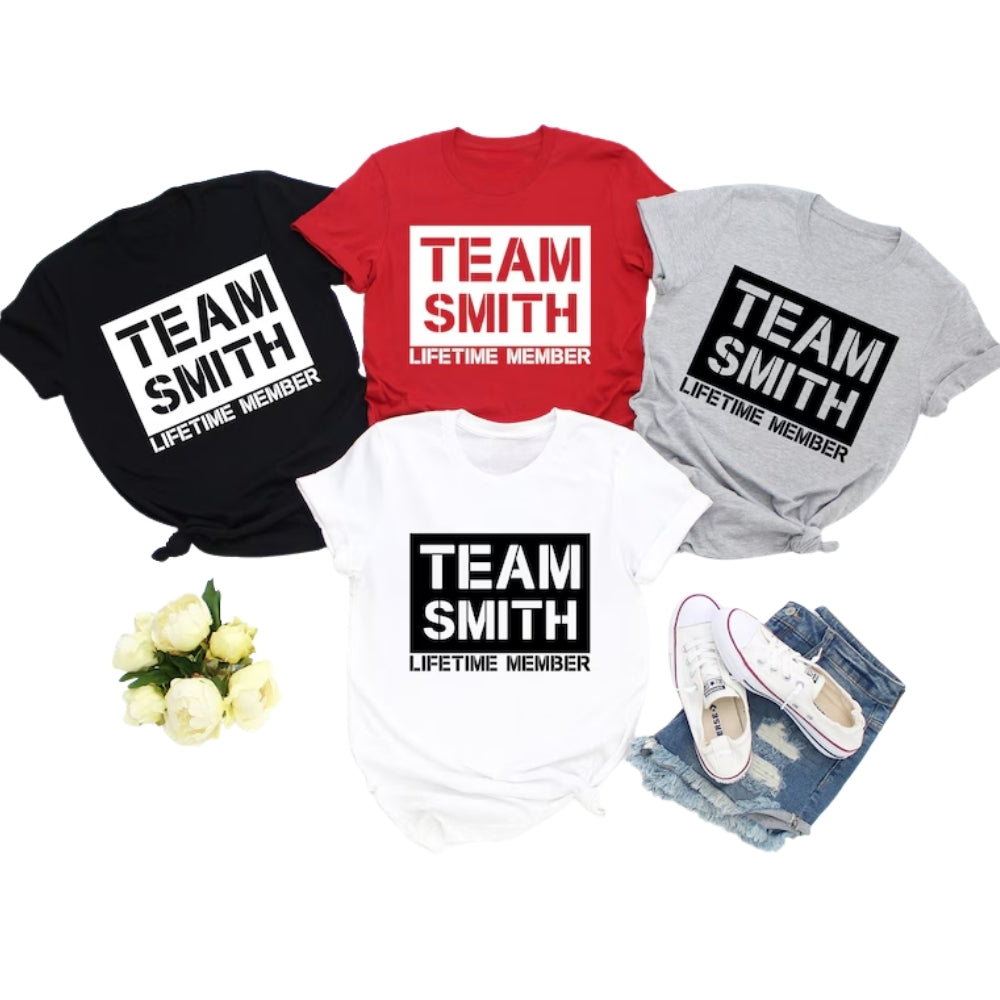 Custom Family Name Matching Tee Shirts, Custom Family Shirts ET0085