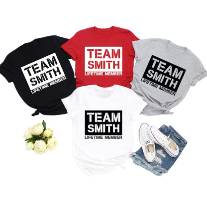 Custom Family Name Matching Tee Shirts, Custom Family Shirts ET0085
