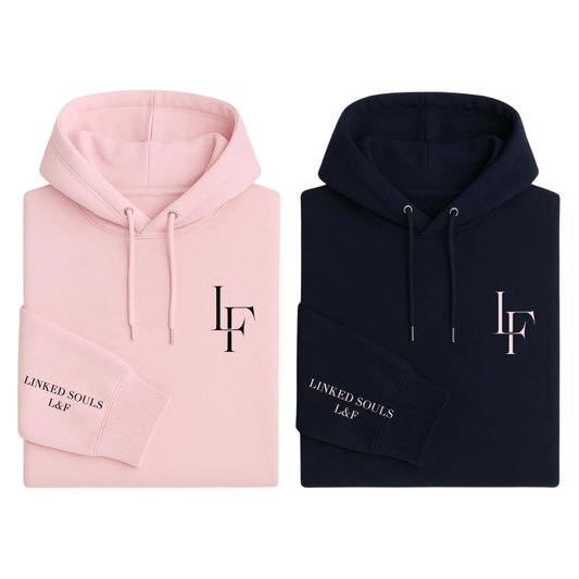 Custom Initials Couple Name Matching Hoodies, Personalized Couple Hoodies With Name ET1602