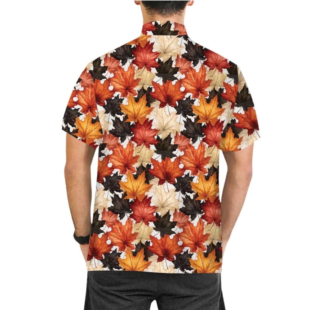 Leaves Fall Hawaiian Shirt For Men And Women, Fall Hawaiian Shirts HE0440