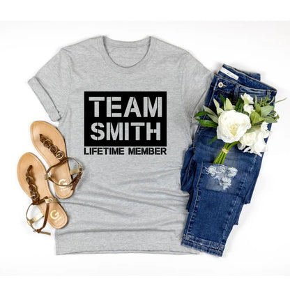 Custom Family Name Matching Tee Shirts, Custom Family Shirts ET0085