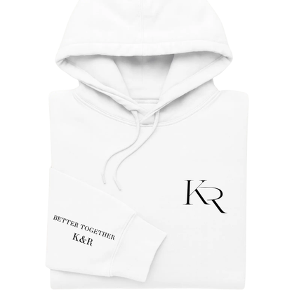 Custom Initials Couple Name Matching Hoodies, Personalized Couple Hoodies With Name ET1602