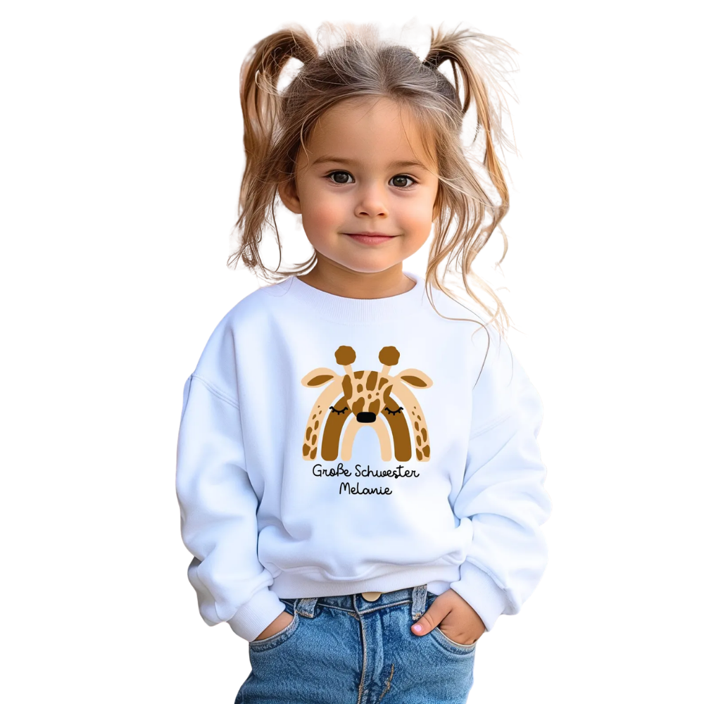 Personalized Lion Tiger Sibling Matching Sweatshirt, Custom Sibling Family Sweatshirts ET1363
