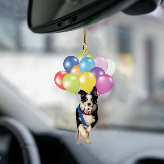 Border Collie Fly With Bubbles Dog Hanging Ornament Dog Ornament Lasfour OO0831