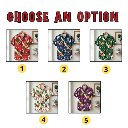 Ukulele Christmas Hawaiian Shirt For Men Women, Xmas Guitar Lover Hawaiian Shirt HE0860
